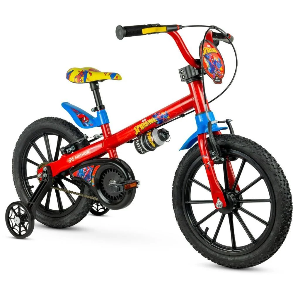 BICICLETA INFANTIL ARO 16 SPIDER MAN NATHOR (UNIDADE) - imagem 3