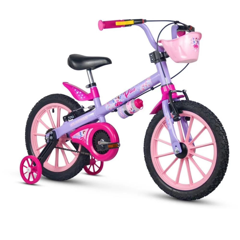 BICICLETA INFANTIL ARO 16 PIXIE C/CESTINHA NATHOR (UNIDADE) - imagem 3