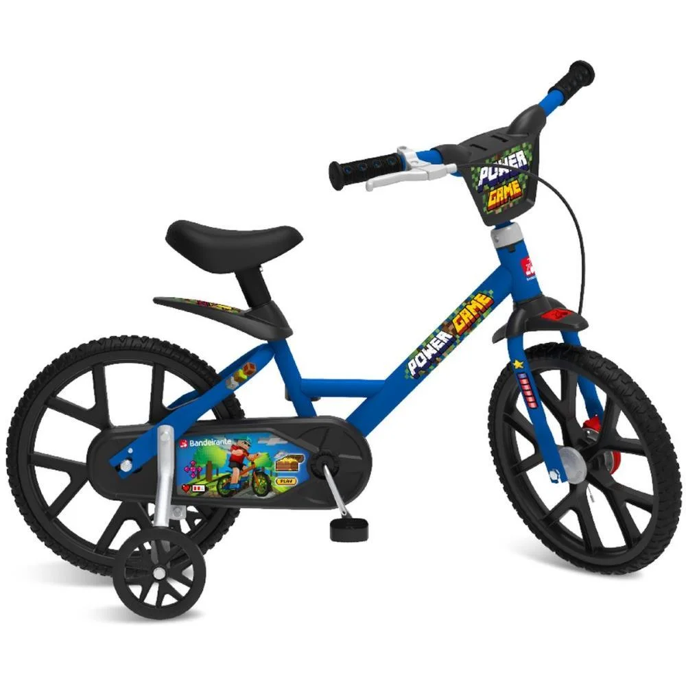 BICICLETA INFANTIL ARO 14 POWER GAME BANDEIRANTE (UNIDADE) - imagem 3