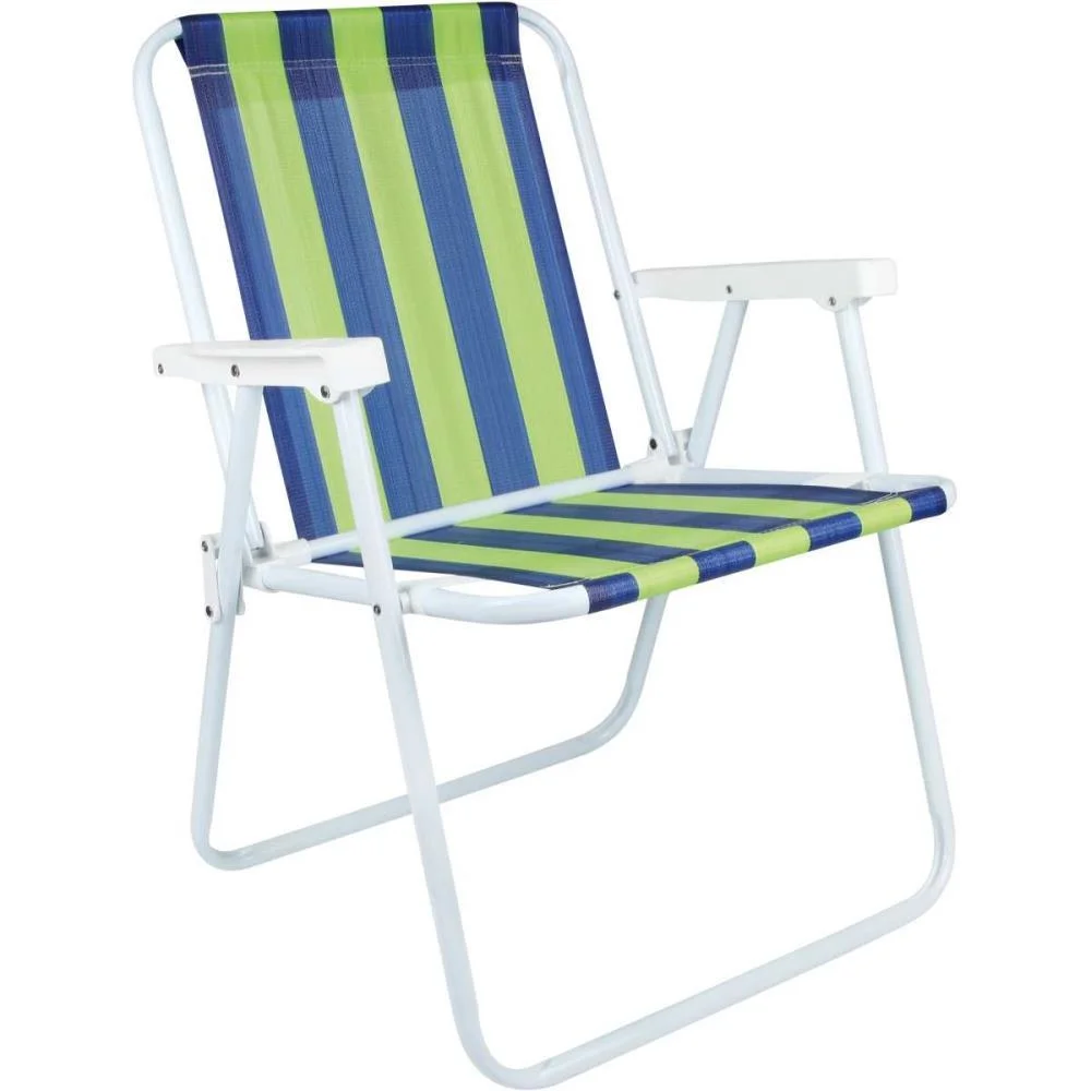 CADEIRA P/PISCINA/PRAIA ALTA DE ACO 53X54X72 SORTIDA MOR (UNIDADE) - imagem 2