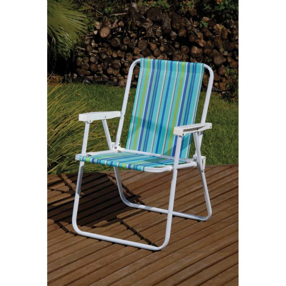 CADEIRA P/PISCINA/PRAIA ALTA DE ACO 53X54X72 SORTIDA MOR (UNIDADE) - imagem 5