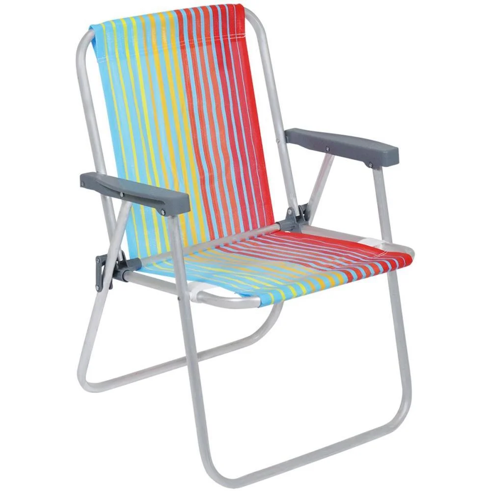 CADEIRA P/PISCINA/PRAIA ALTA DE ALUMINIO 54X54X70 BEL (UNIDADE) - imagem 5