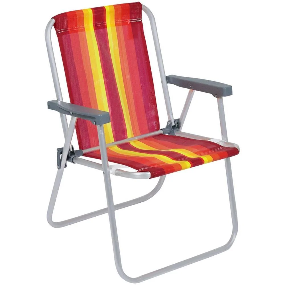 CADEIRA P/PISCINA/PRAIA ALTA DE ALUMINIO 54X54X70 BEL (UNIDADE) - imagem 6