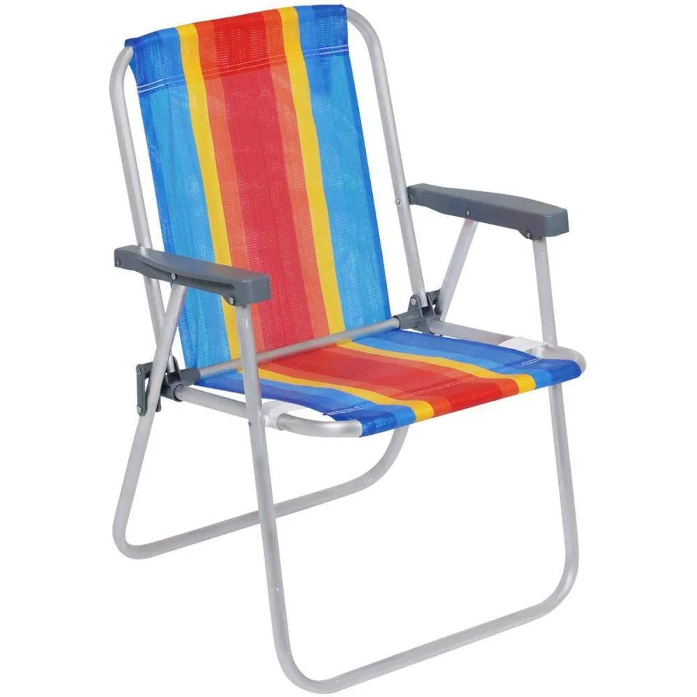 CADEIRA P/PISCINA/PRAIA ALTA DE ALUMINIO 54X54X70 BEL (UNIDADE) - imagem 7