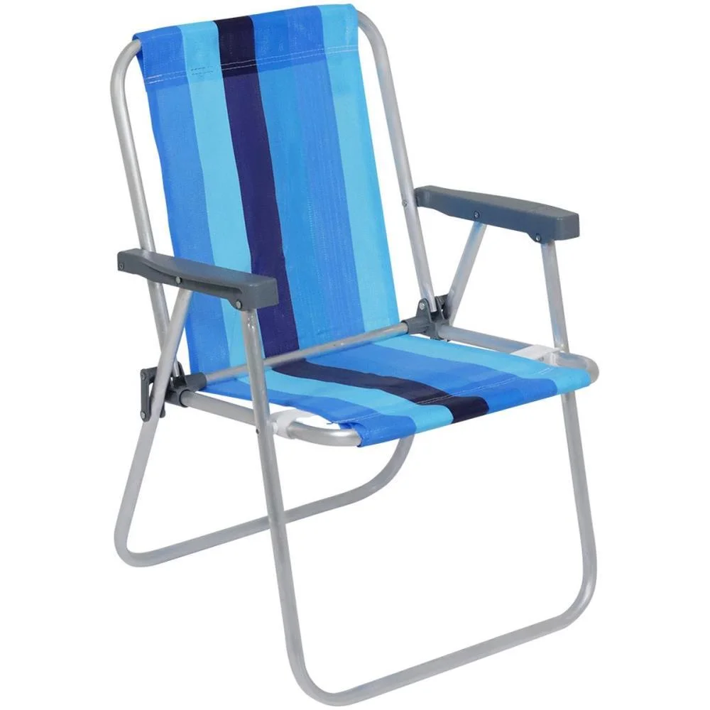 CADEIRA P/PISCINA/PRAIA ALTA DE ALUMINIO 54X54X70 BEL (UNIDADE) - imagem 9