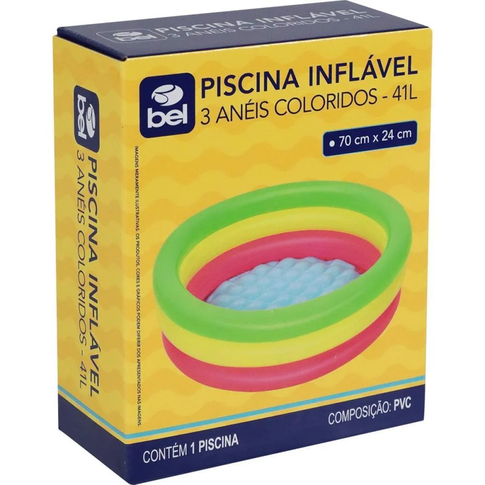 PISCINA 41L 3 ANEIS COLORIDOS (S) BEL (UNIDADE) - imagem 8
