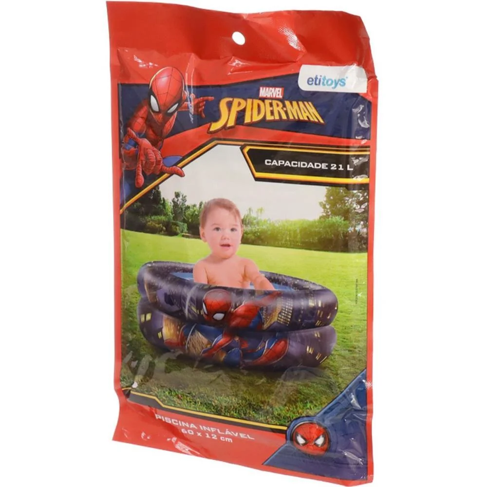 PISCINA SPIDER-MAN INFLAVEL 21 LITROS ETITOYS (UNIDADE) - imagem 4