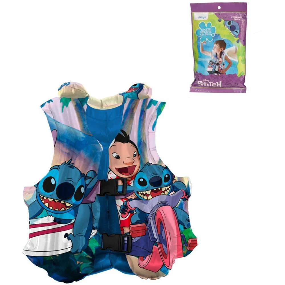 COLETE INFLAVEL STITCH 43X35CM ETITOYS (UNIDADE) - imagem 3