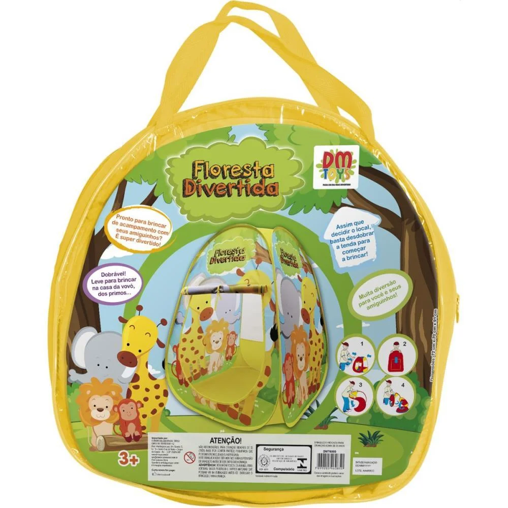 BARRACA INFANTIL BARRACA FLORESTA DIVERTIDA DM TOYS (UNIDADE) - imagem 4