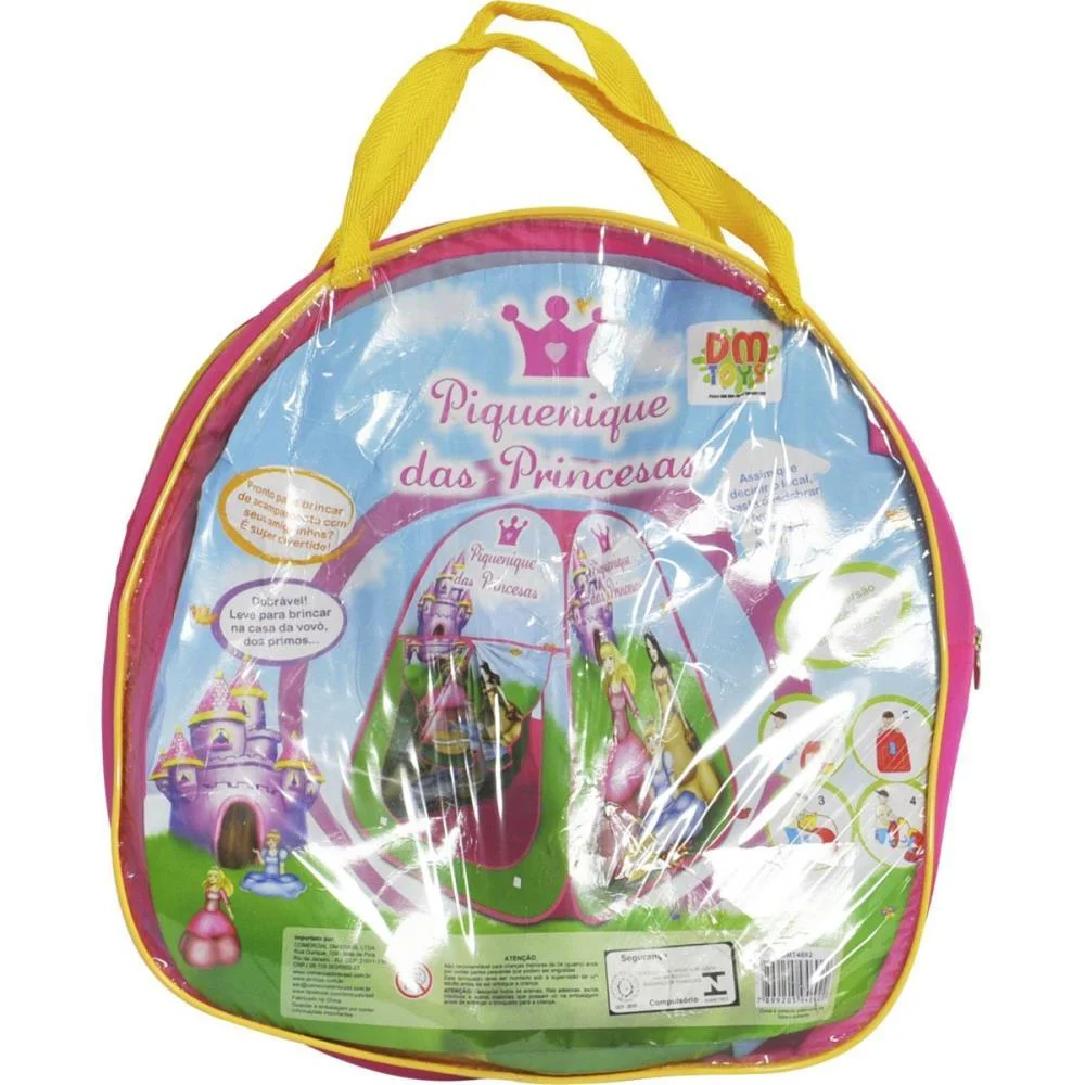 BARRACA INFANTIL BARRACA PIQUENIQUE PRINCESAS DM TOYS (UNIDADE) - imagem 3