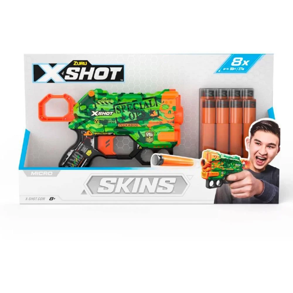 LANCADOR X-SHOT SKINS MENACE 8 DARDOS CANDIDE (UNIDADE) - imagem 3