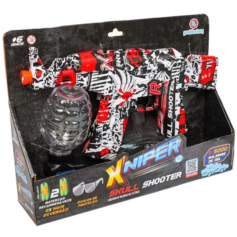 LANCADOR XNIPER C/OCULOS+5MIL BOLAS GEL POLIBRINQ (UNIDADE) - imagem 11