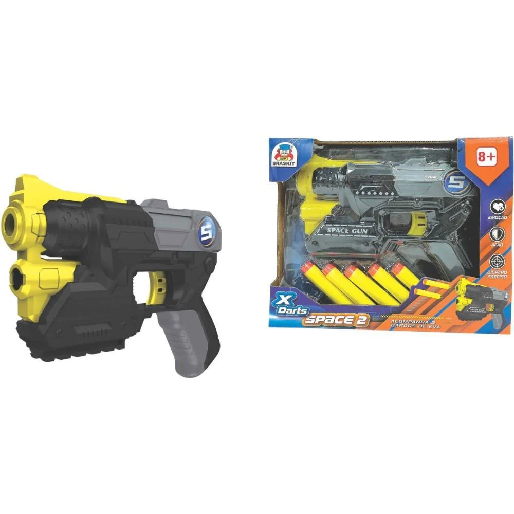 LANCADOR XDARTS SPACE 2 C/05DARDOS BRASKIT (UNIDADE) - imagem 2