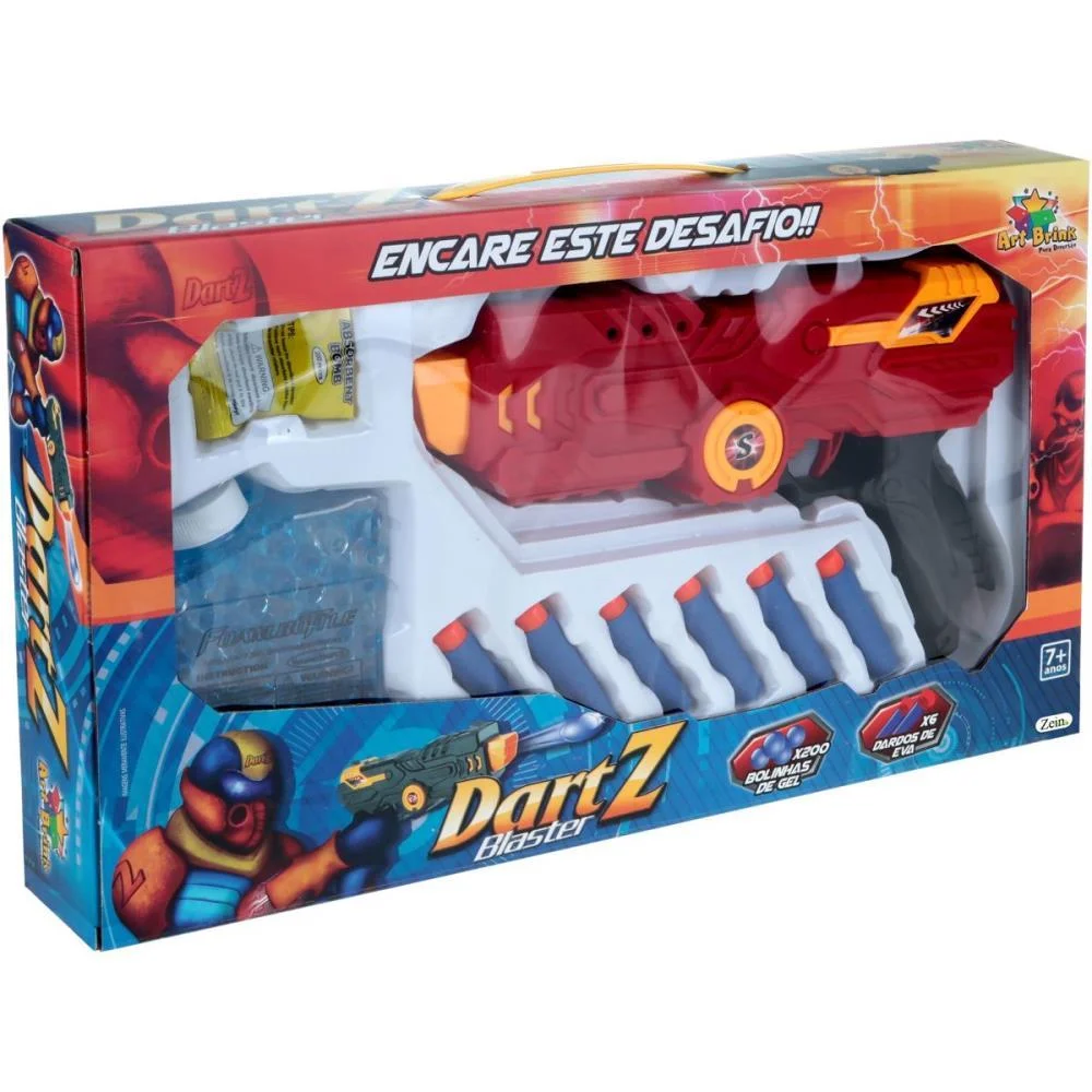 LANCADOR DART Z BLASTER C/GEL+DARDOS ART BRINK (UNIDADE) - imagem 6