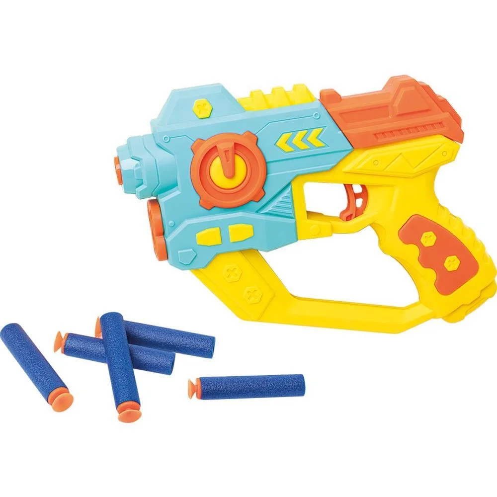 LANCADOR DISPARADOR GUNMAN 6DARDOS 22CM SAMBA TOYS (UNIDADE) - imagem 2