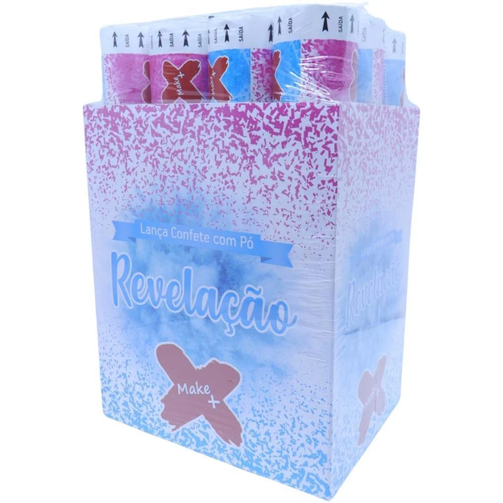 LANCADOR DE CONFETE LANCA CONFETE C/PO AZ REVELACA MAKE+ (DP.C/12) - imagem 6