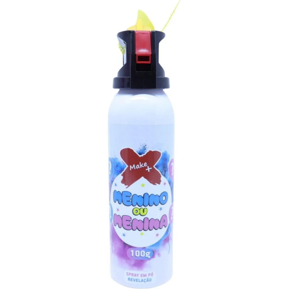 LANCADOR DE CONFETE SPRAY PO REVELACAO AZUL MAKE+ (UNIDADE) - imagem 4