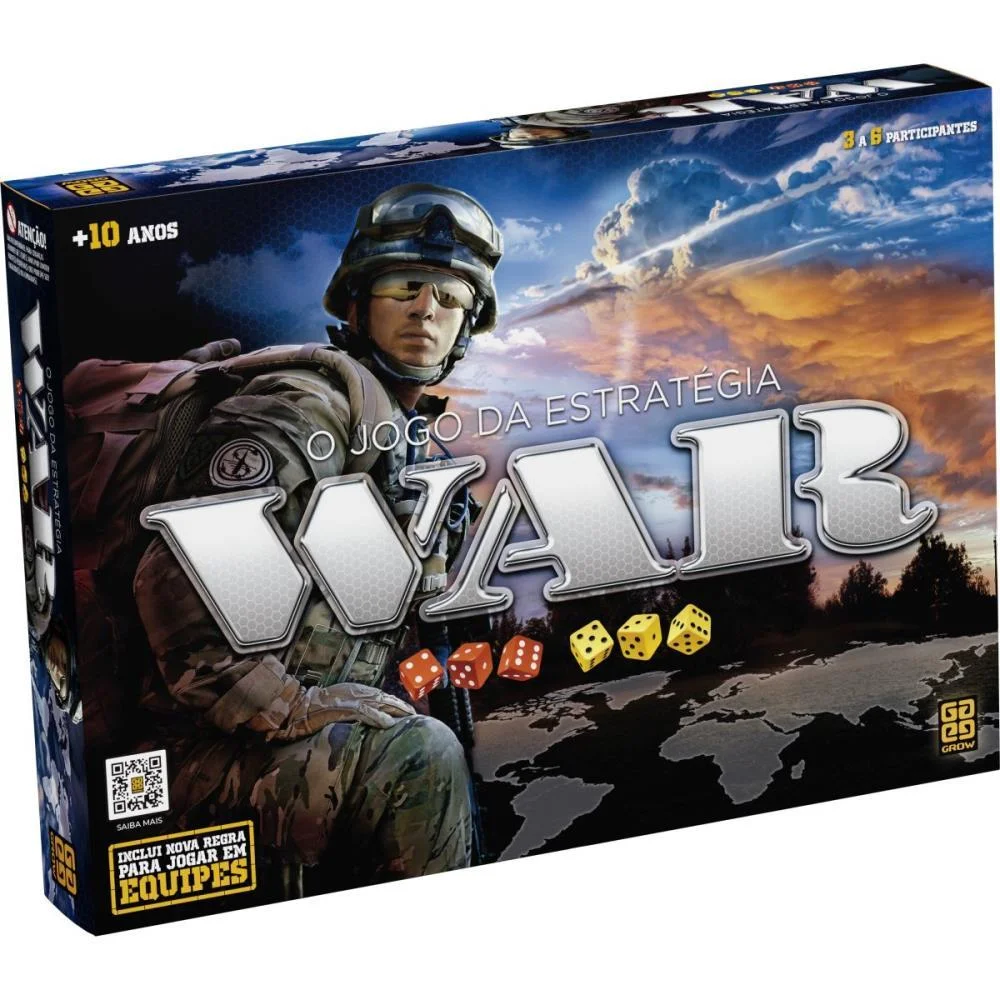 JOGO DE TABULEIRO WAR GROW (UNIDADE) - imagem 3