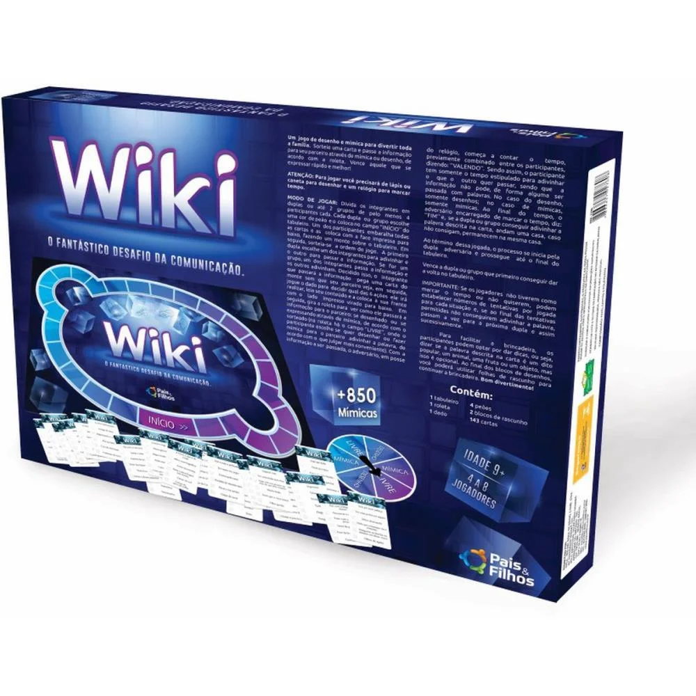 JOGO DE TABULEIRO WIKI JOGO DA MIMICA PAIS E FILHOS (UNIDADE) - imagem 8