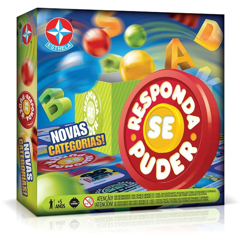 JOGO DE TABULEIRO RESPONDA SE PUDER ESTRELA (UNIDADE) - imagem 3
