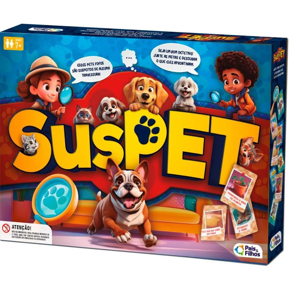 JOGO DE TABULEIRO SUSPET PAIS E FILHOS (UNIDADE) - imagem 2