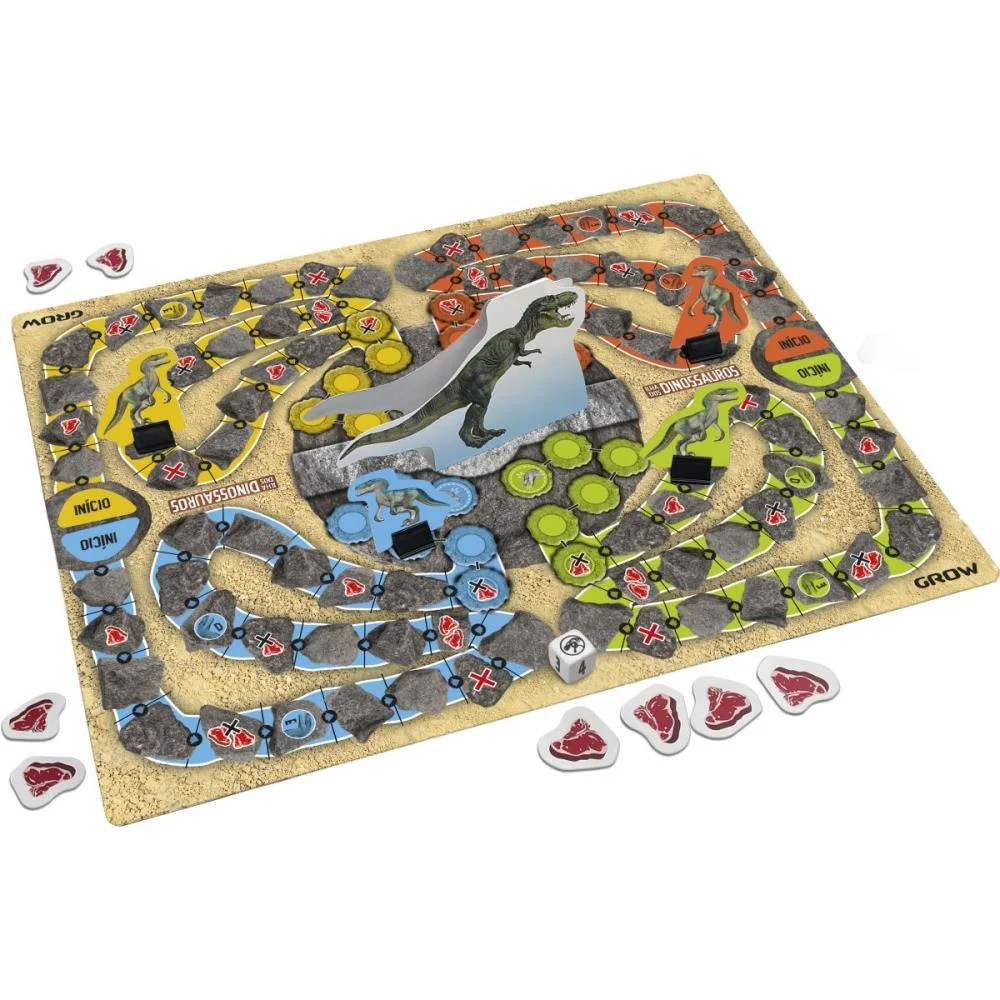 JOGO DE TABULEIRO ILHA DOS DINOSSAUROS GROW (UNIDADE) - imagem 3