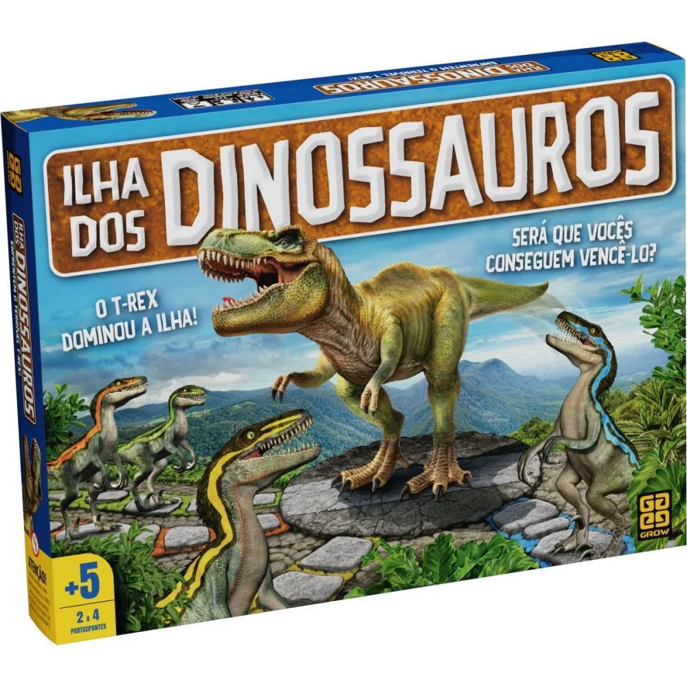 JOGO DE TABULEIRO ILHA DOS DINOSSAUROS GROW (UNIDADE) - imagem 5