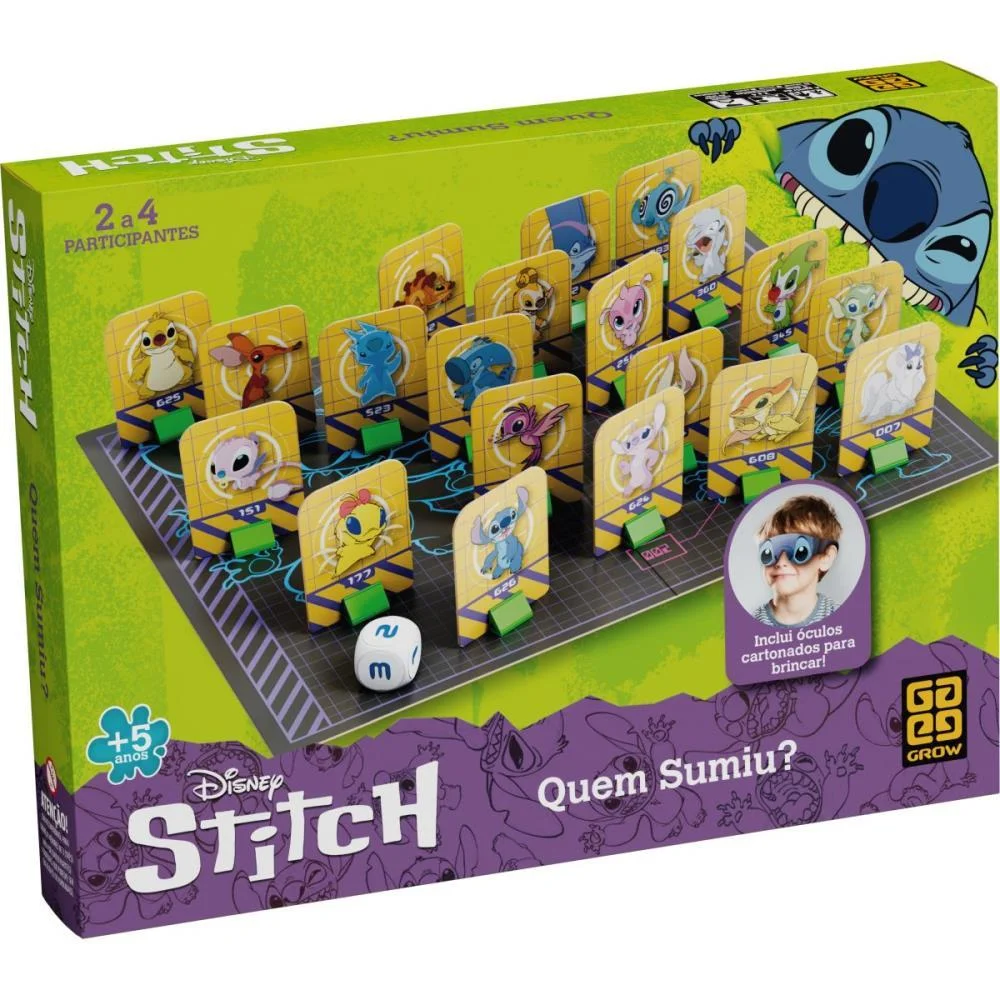 JOGO DE TABULEIRO STITCH QUEM SUMIU GROW (UNIDADE) - imagem 3