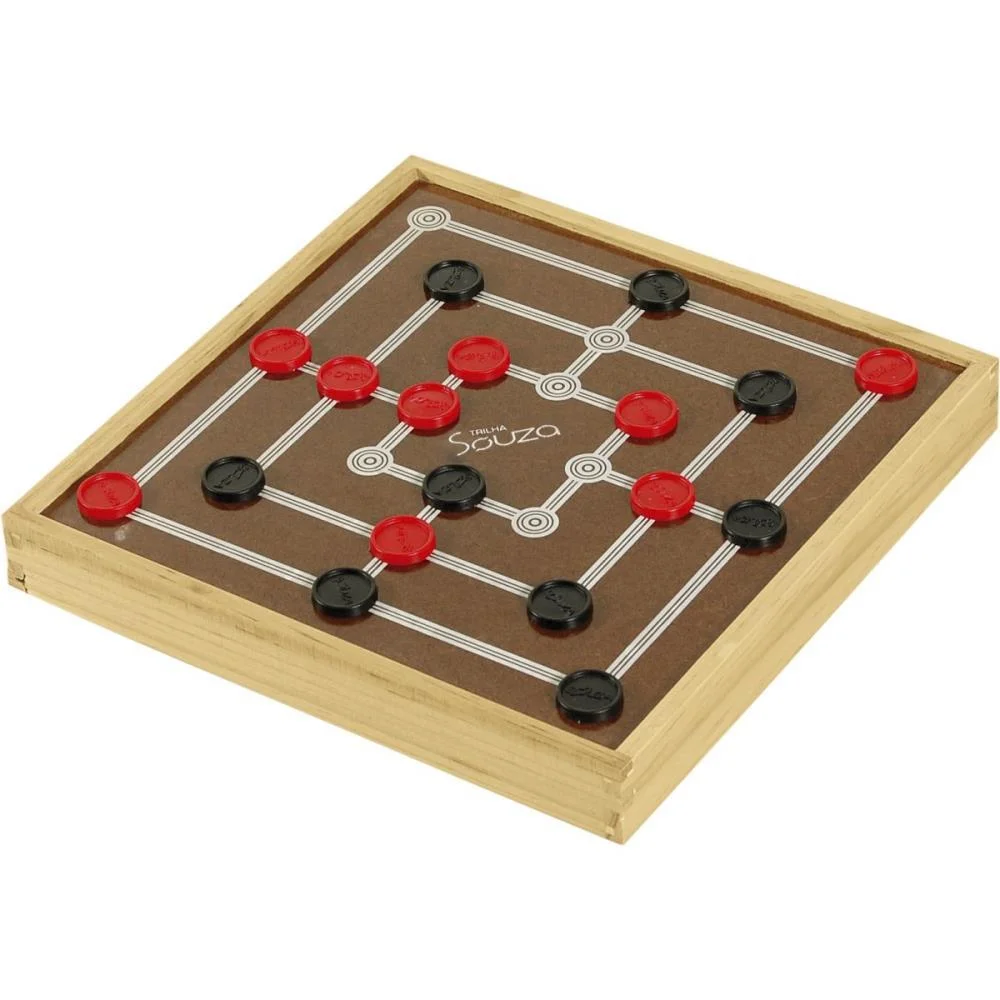 JOGO DE TABULEIRO DAMA E TRILHA SOUZA (UNIDADE) - imagem 4