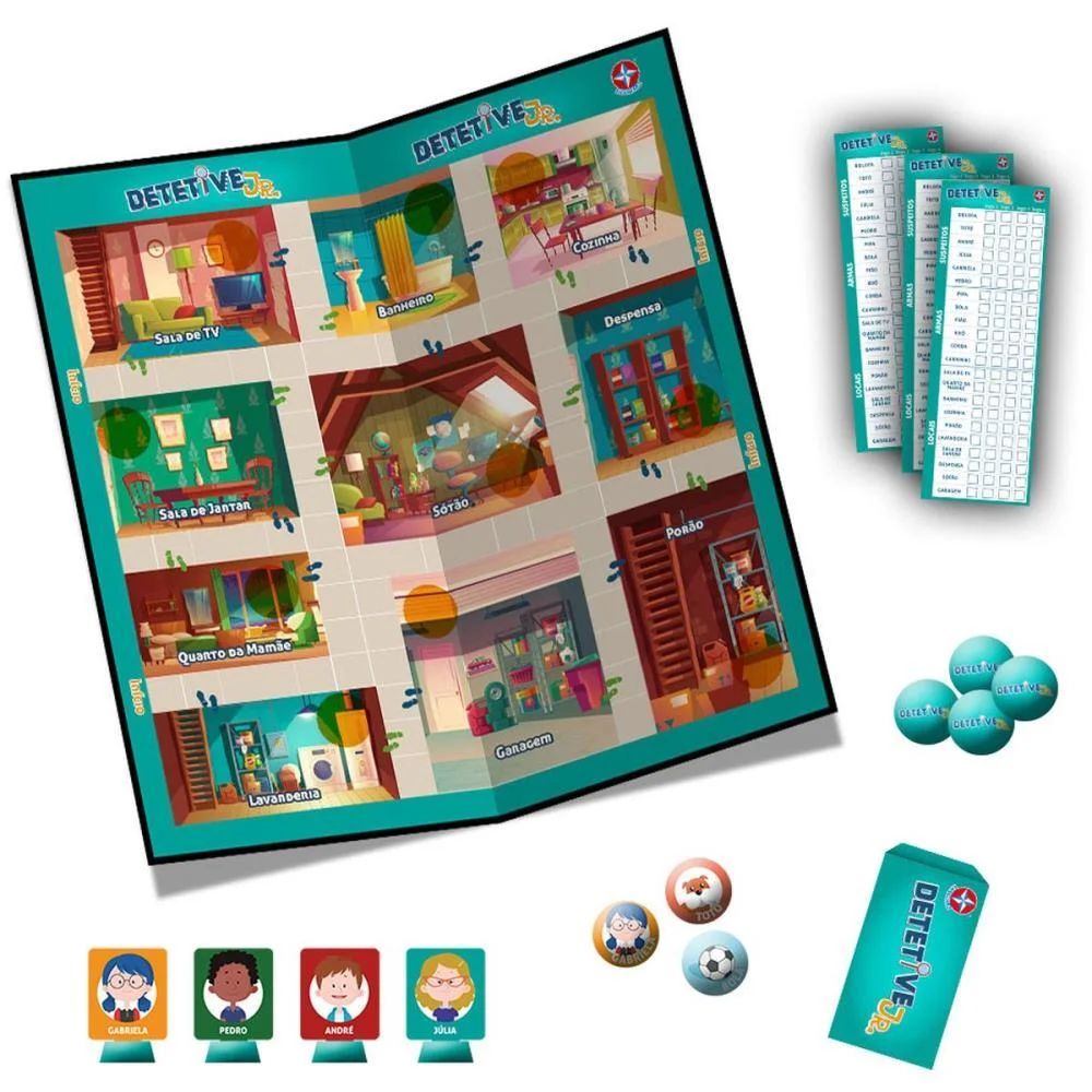 JOGO DE TABULEIRO DETETIVE JR. ESTRELA (UNIDADE) - imagem 4