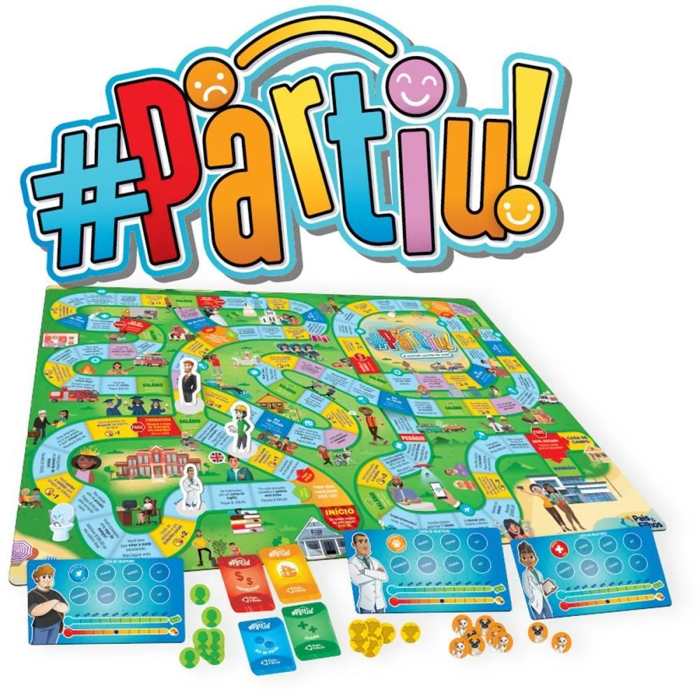 JOGO DE TABULEIRO PARTIU INCRIVEL CORRIDA PAIS E FILHOS (UNIDADE) - imagem 2