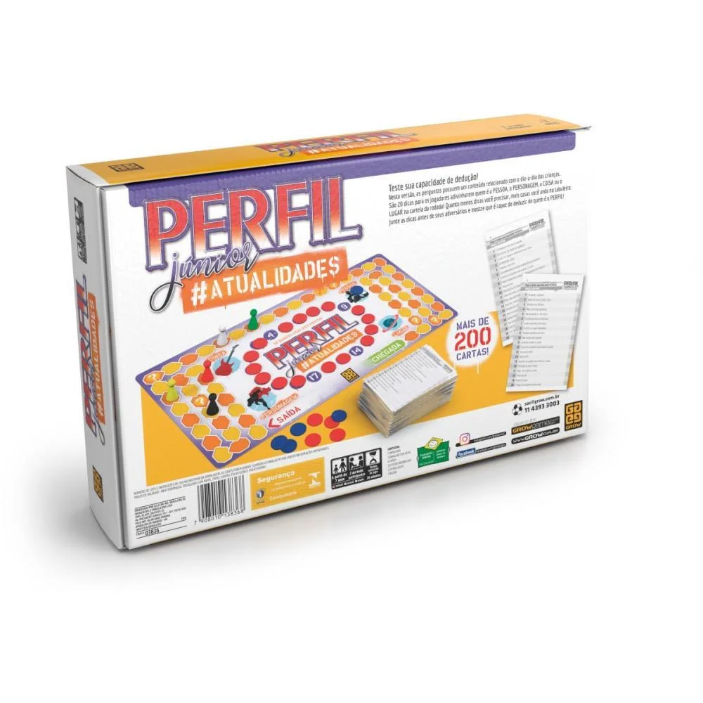 JOGO DE TABULEIRO PERFIL JUNIOR ATUALIDADES GROW (UNIDADE) - imagem 4