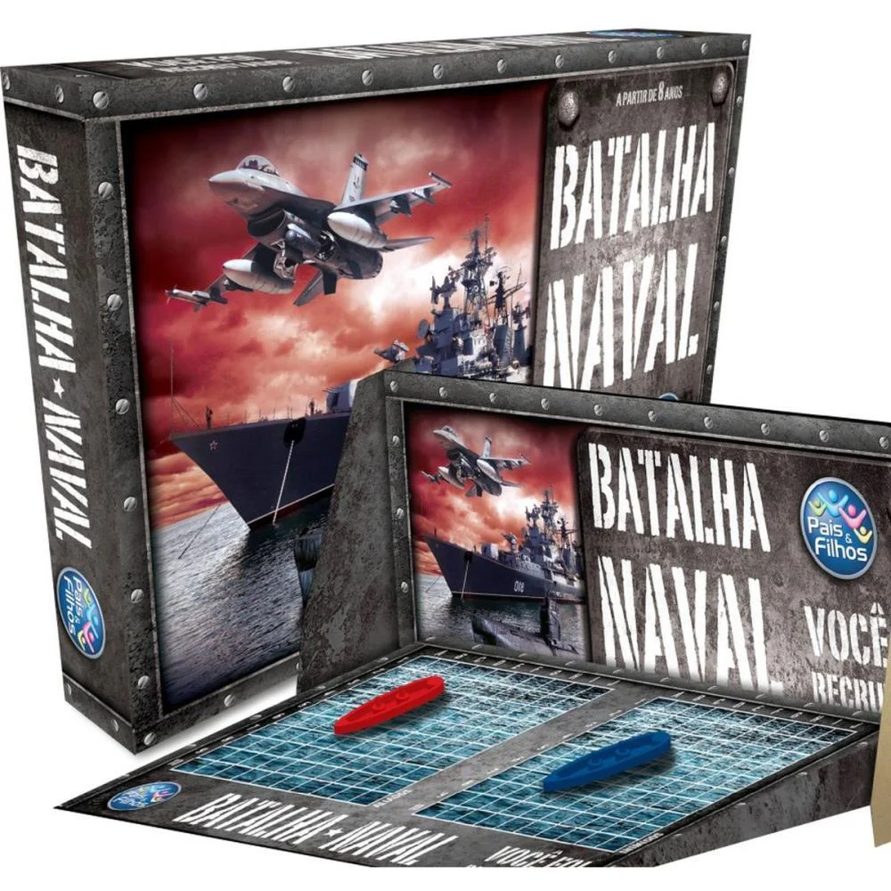 JOGO DE TABULEIRO BATALHA NAVAL PAIS E FILHOS (UNIDADE) - imagem 3