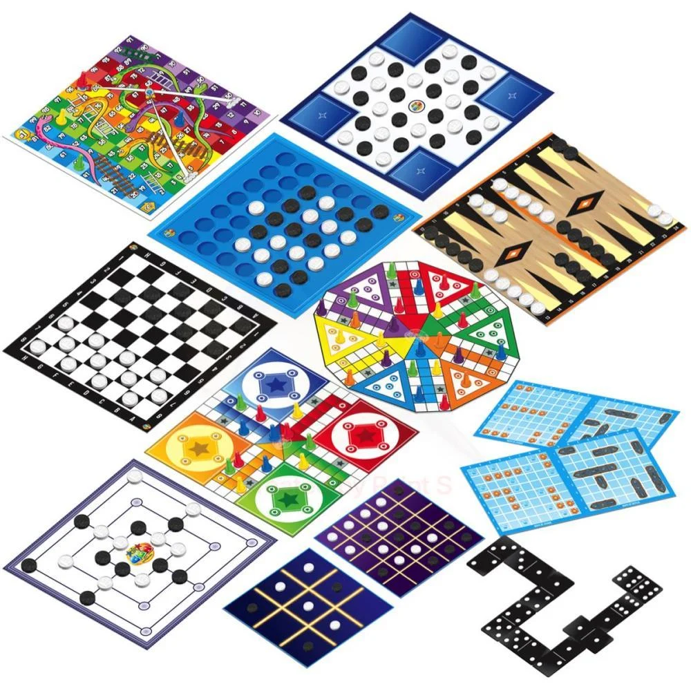 JOGO DE TABULEIRO 12 EM 1 CLUBE DO JOGO (DAMA/TR GGB PLAST (UNIDADE) - imagem 3