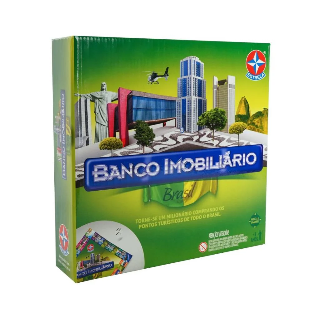 JOGO DE TABULEIRO BANCO IMOBILIARIO BRASIL ESTRELA (UNIDADE) - imagem 2