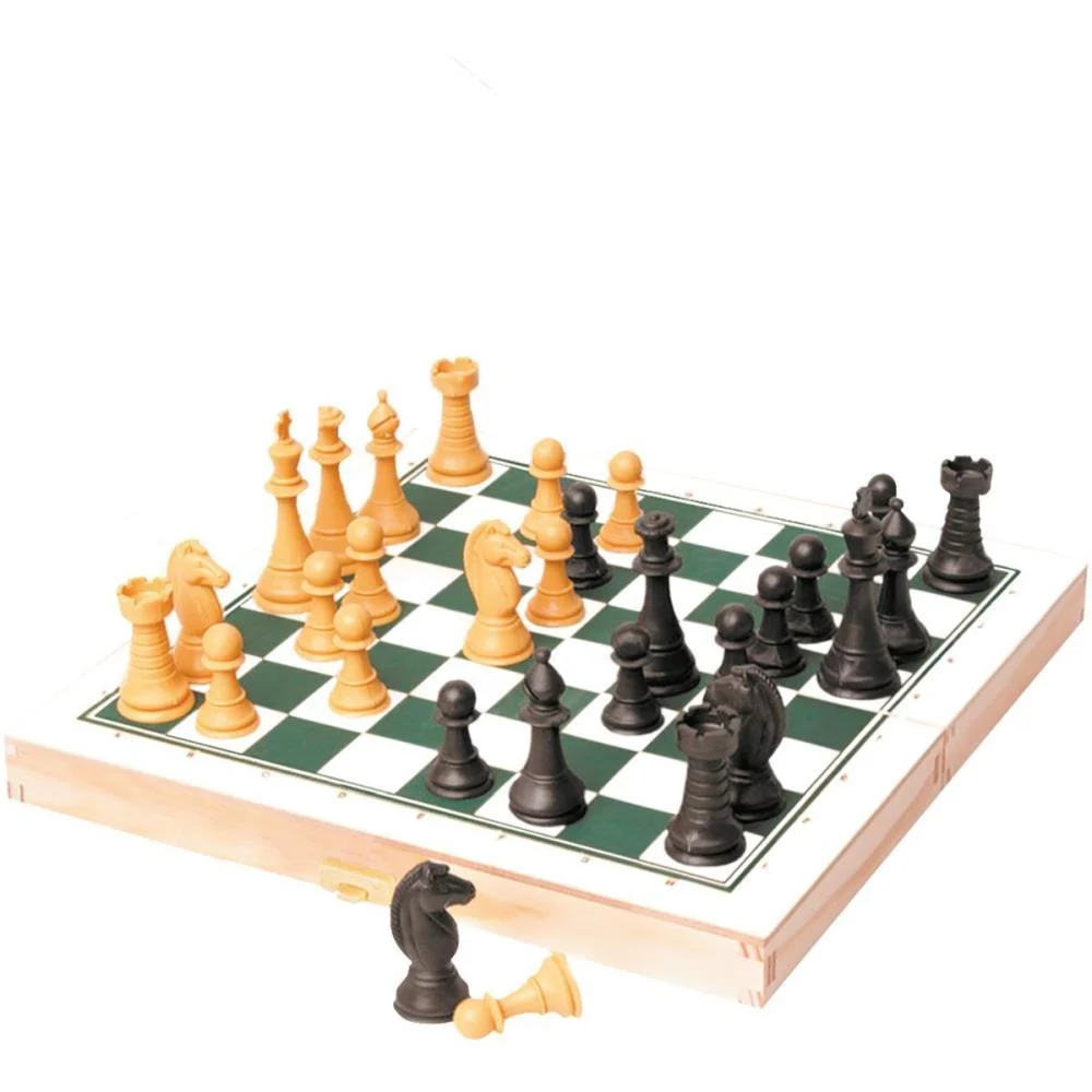 JOGO DE XADREZ CX.MADEIRA-PECAS.PLASTICAS XALINGO (UNIDADE) - imagem 2