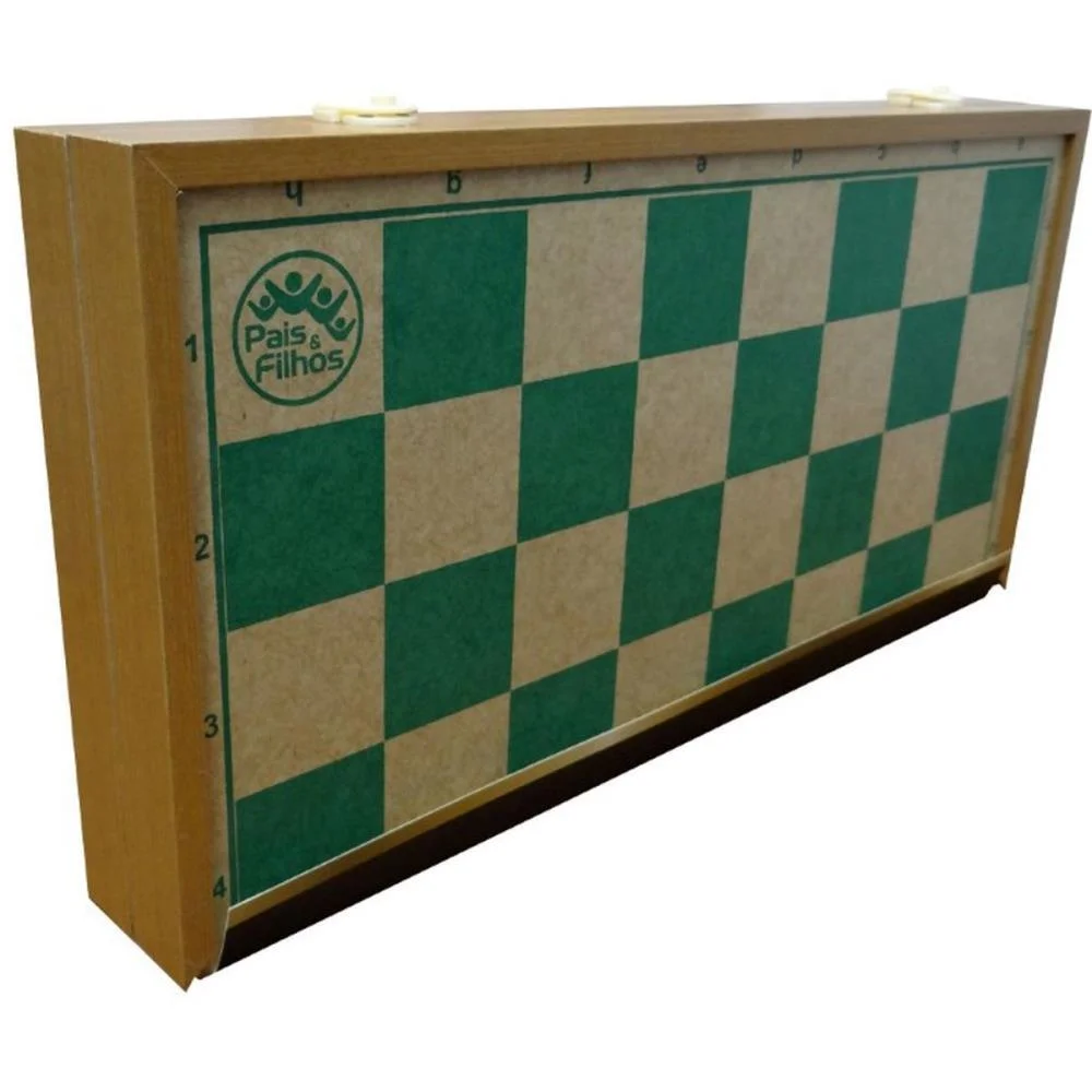 JOGO DE XADREZ OFICIAL CX EM MADEIRA 40CM PAIS E FILHOS (UNIDADE) - imagem 4