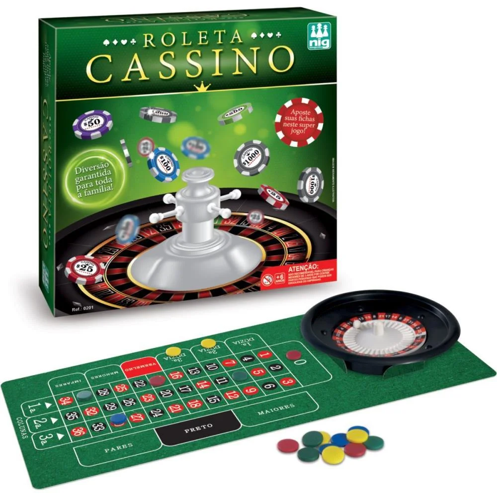 JOGO DIVERSO ROLETA CASSINO NIG BRINQUEDOS (UNIDADE) - imagem 3