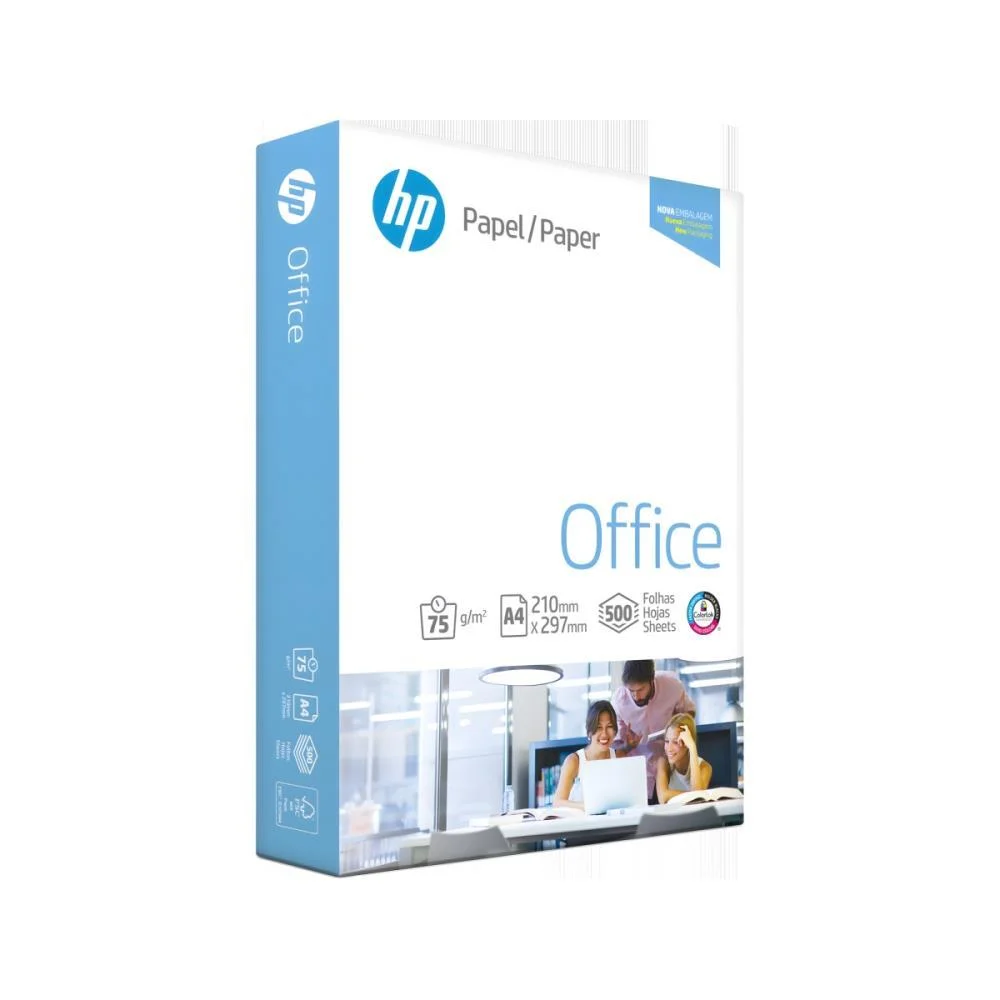 PAPEL SULFITE A4 HP OFFICE 75G 10 PCTX500 CHAMEX (CX.C/10) - imagem 5