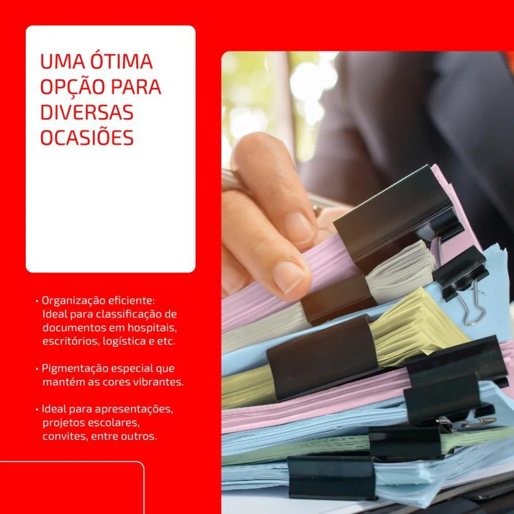 PAPEL SULFITE A4 COLORIDO CHAMEX 75G VERDE CHAMEX (PCT/500) - imagem 6