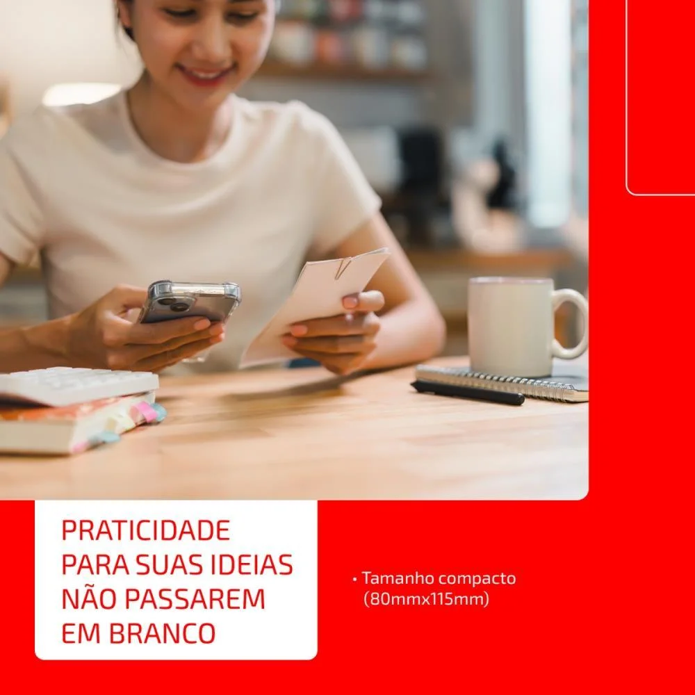 BLOCO DE ANOTACOES CHAMEX NOTES 80X115MM 300FLS. CHAMEX (CAIXINHA) - imagem 5