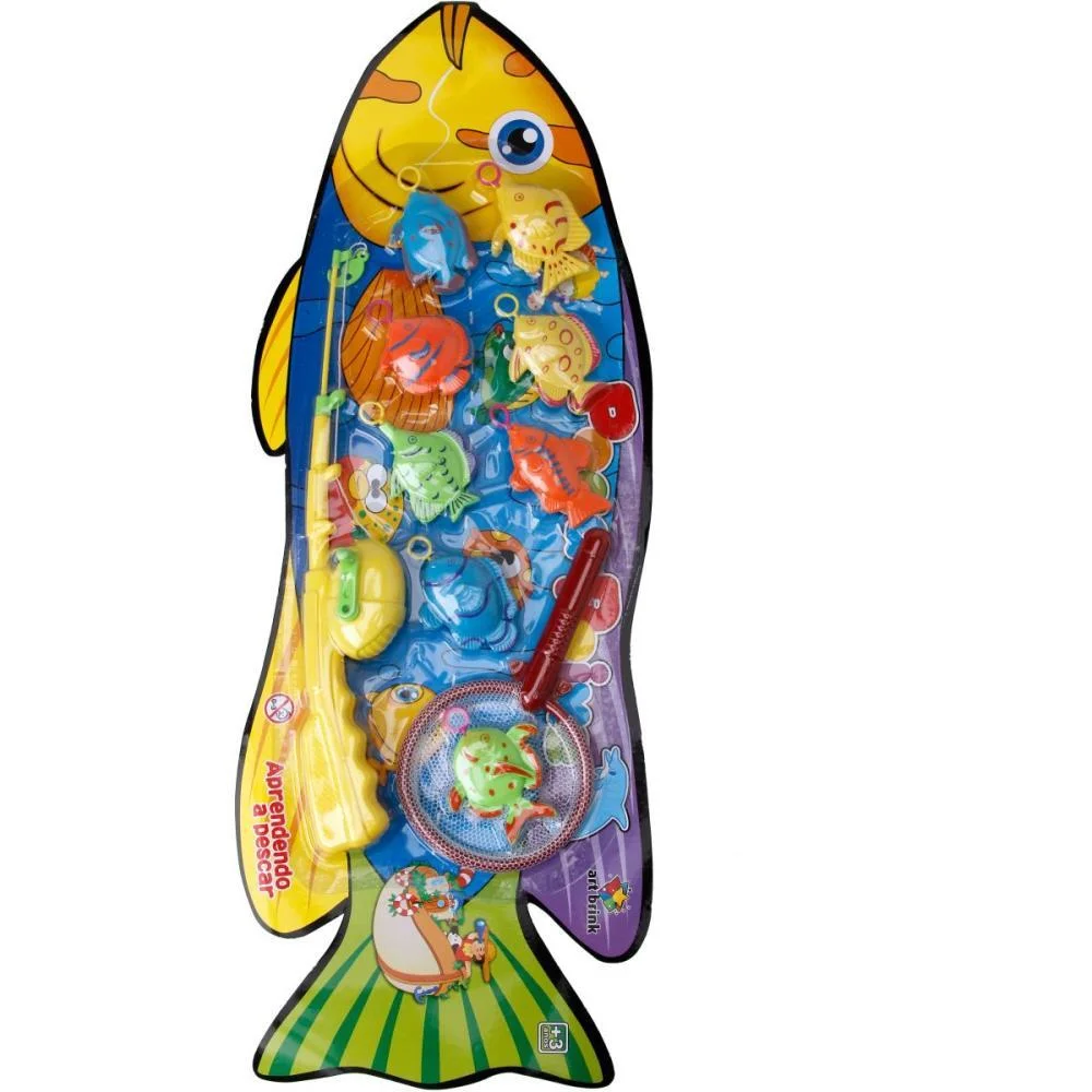 JOGO DIVERSO PEGA PEIXE C/VARA/REDINHA/PEIX ART BRINK (UNIDADE) - imagem 2