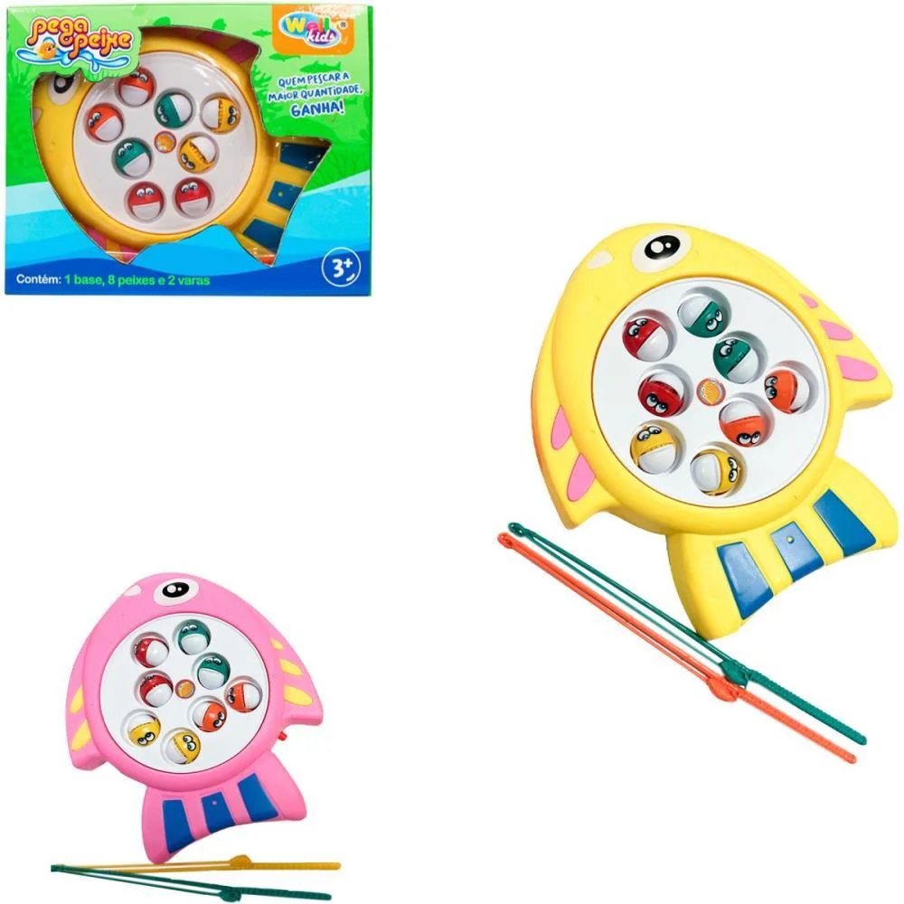JOGO DIVERSO PEGA PEIXE HAPPY C/SOM 11PC(S) WELLMIX (UNIDADE) - imagem 2