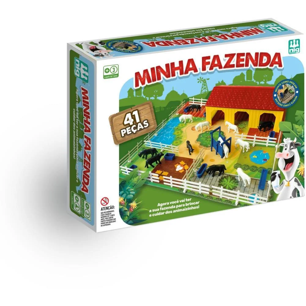 JOGO DIVERSO MINHA FAZENDA 41 PEÇAS NIG BRINQUEDOS (UNIDADE) - imagem 4