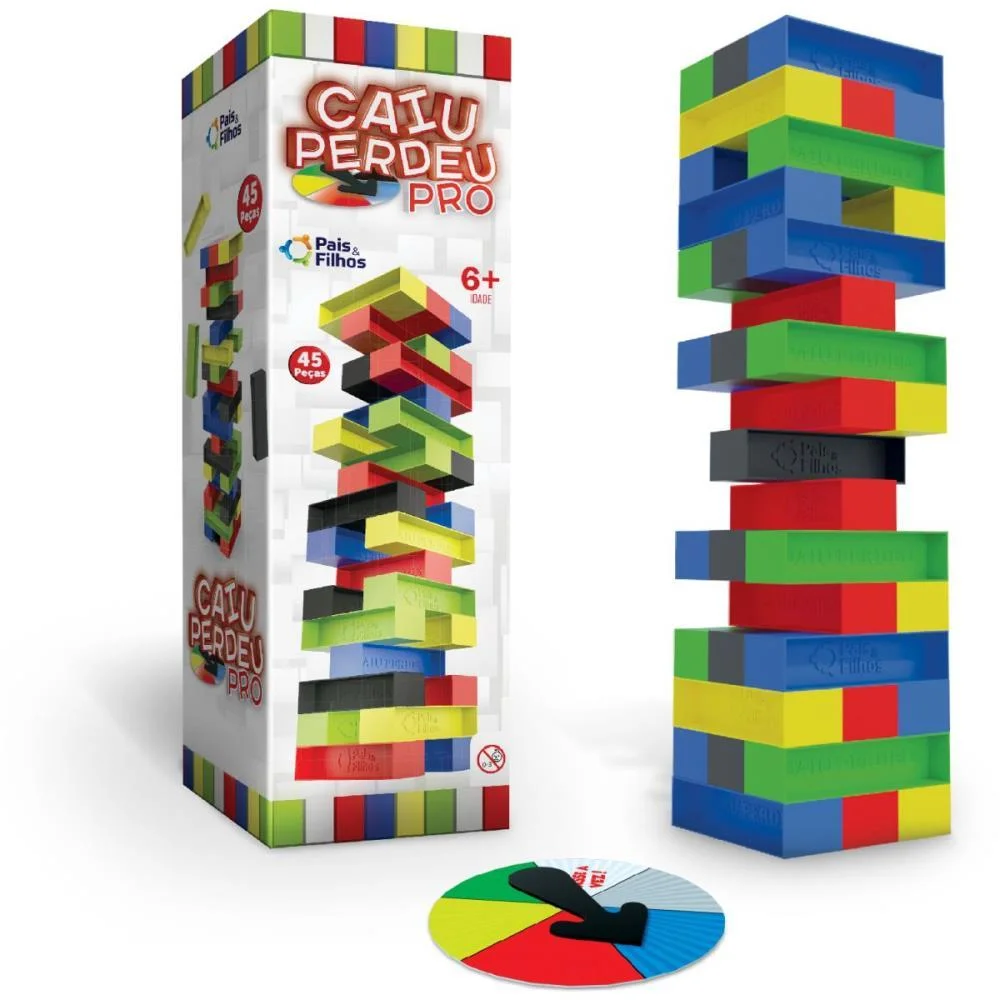 JOGO DIVERSO CAIU PERDEU PRO 45PCS PAIS E FILHOS (UNIDADE) - imagem 2