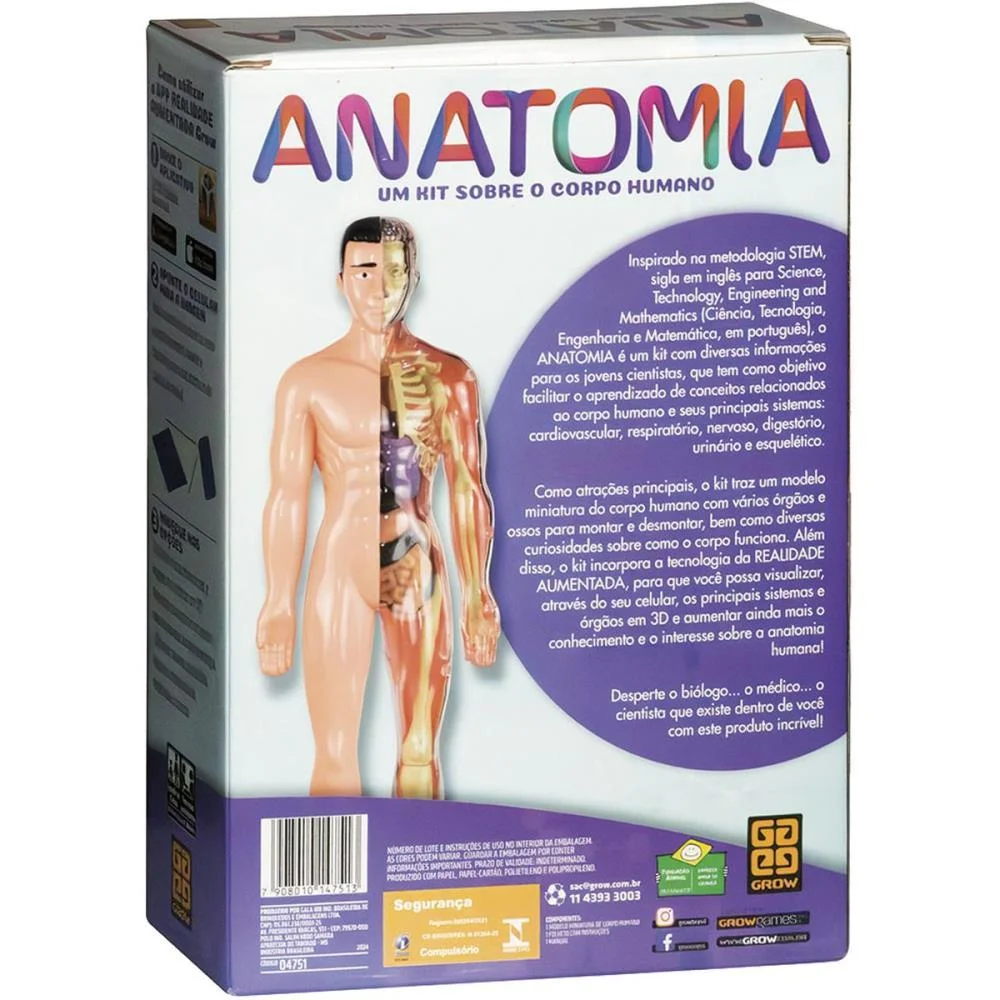 JOGO DIVERSO ANATOMIA GROW (UNIDADE) - imagem 3