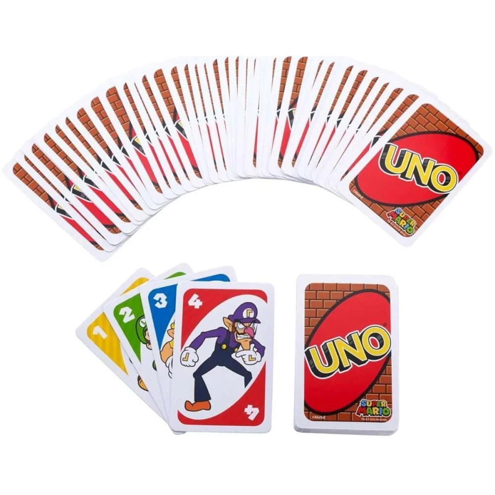 JOGO DE CARTAS UNO SUPER MARIO BROS MATTEL (UNIDADE) - imagem 4