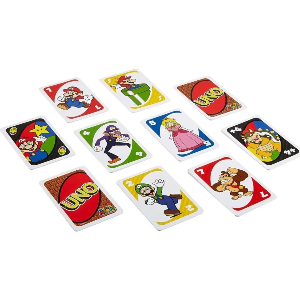 JOGO DE CARTAS UNO SUPER MARIO BROS MATTEL (UNIDADE) - imagem 7