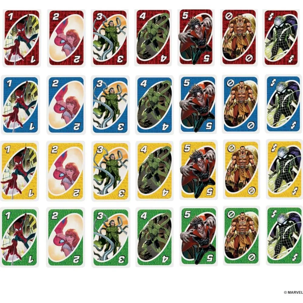 JOGO DE CARTAS UNO SPIDERMAN MATTEL (UNIDADE) - imagem 4