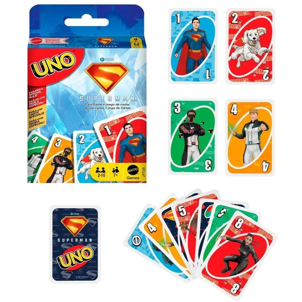 JOGO DE CARTAS UNO SUPERMAN MOVIE MATTEL (UNIDADE) - imagem 4